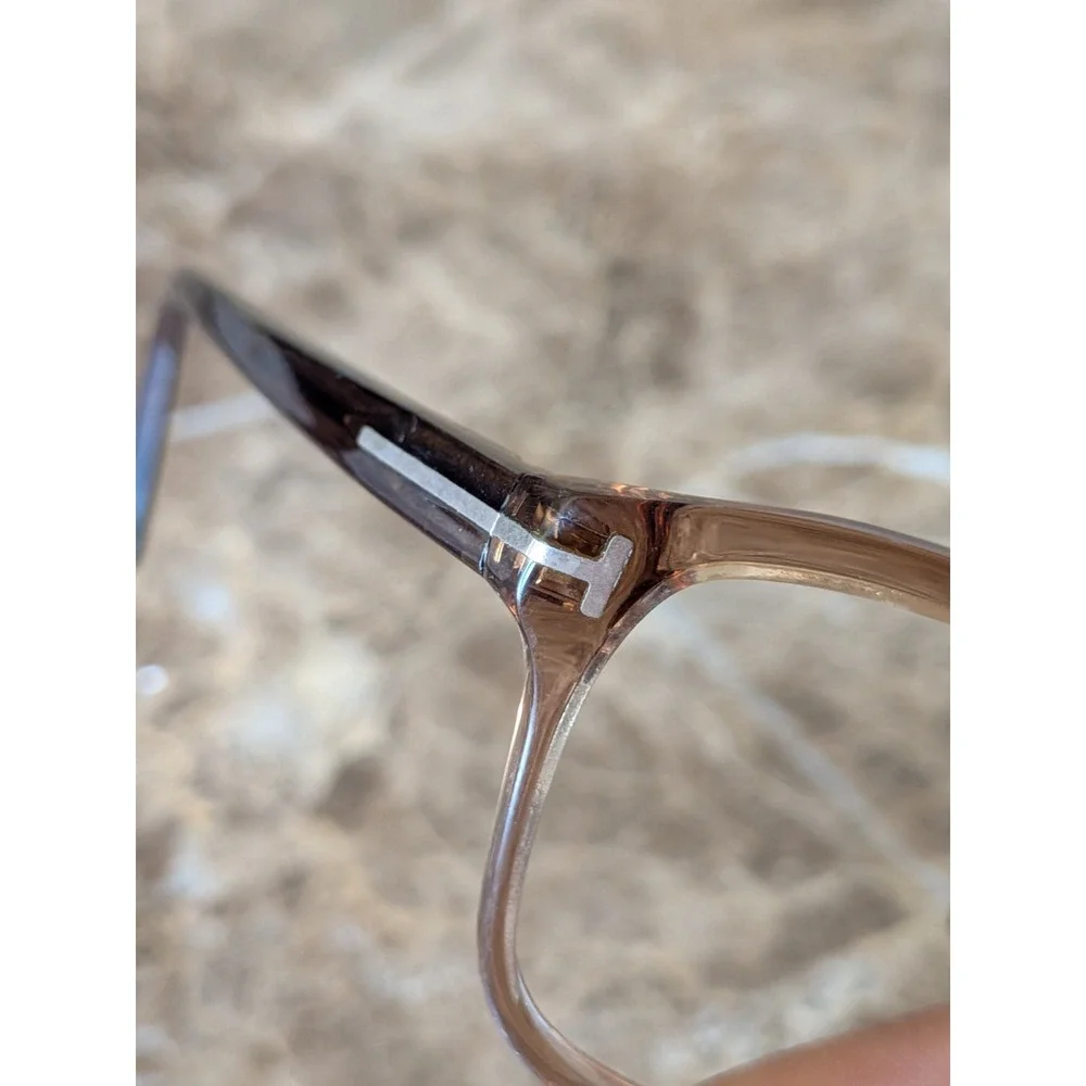 Tom Ford TF 5404 048 Light Brown Transparent Eyeglasses 53-15-140